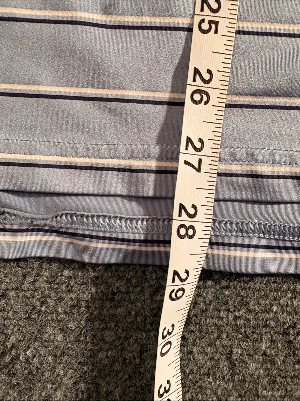 Ralph Lauren RLX Men’s Large Blue Striped Performance Golf Polo
